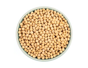 Soybean seeds in a bowl