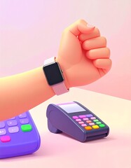 hand with calculator