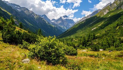 Mountain valley landscape