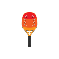 Simple beach tennis racket template.