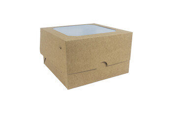 cardboard box isolated on white