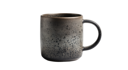 Earthy gray mug with speckled design