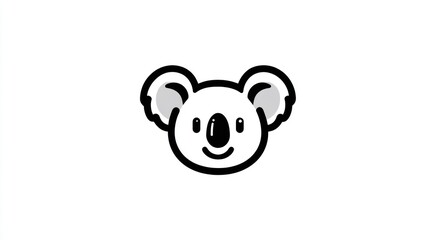 Fototapeta premium Koala head graphic illustration