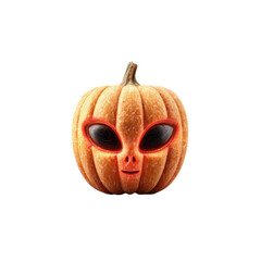 Alien pumpkin design for Halloween celebration and decoration purpose