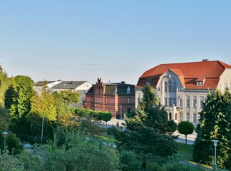 Blick zum Rathus Sassnitz auf Rügen