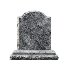 Elegant gray gravestone for memorial purposes in cemetery settings