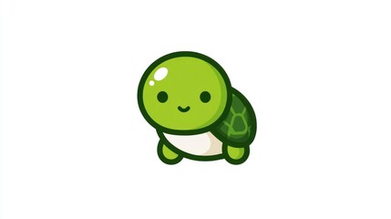 Fototapeta premium Cartoon cute turtle illustration