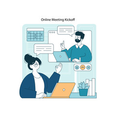 Online Meeting Kickoff with Interactive Discussion