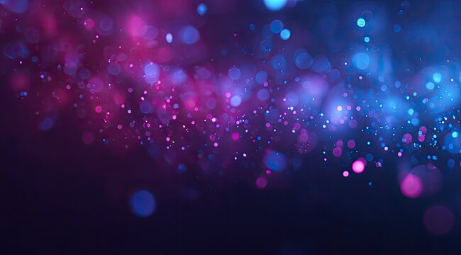 Abstract background with swirling, vibrant pink and blue bokeh