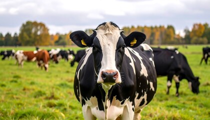 Cow in a grassy field