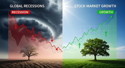Comparing Global Recessions and Stock Market Growth