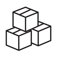 inventory control icon symbol. warehouse inventory management sign. inventory warehouse. inventory system icon. stock control icon. - Stock vector