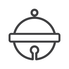 Pet bell icon isolated on white background