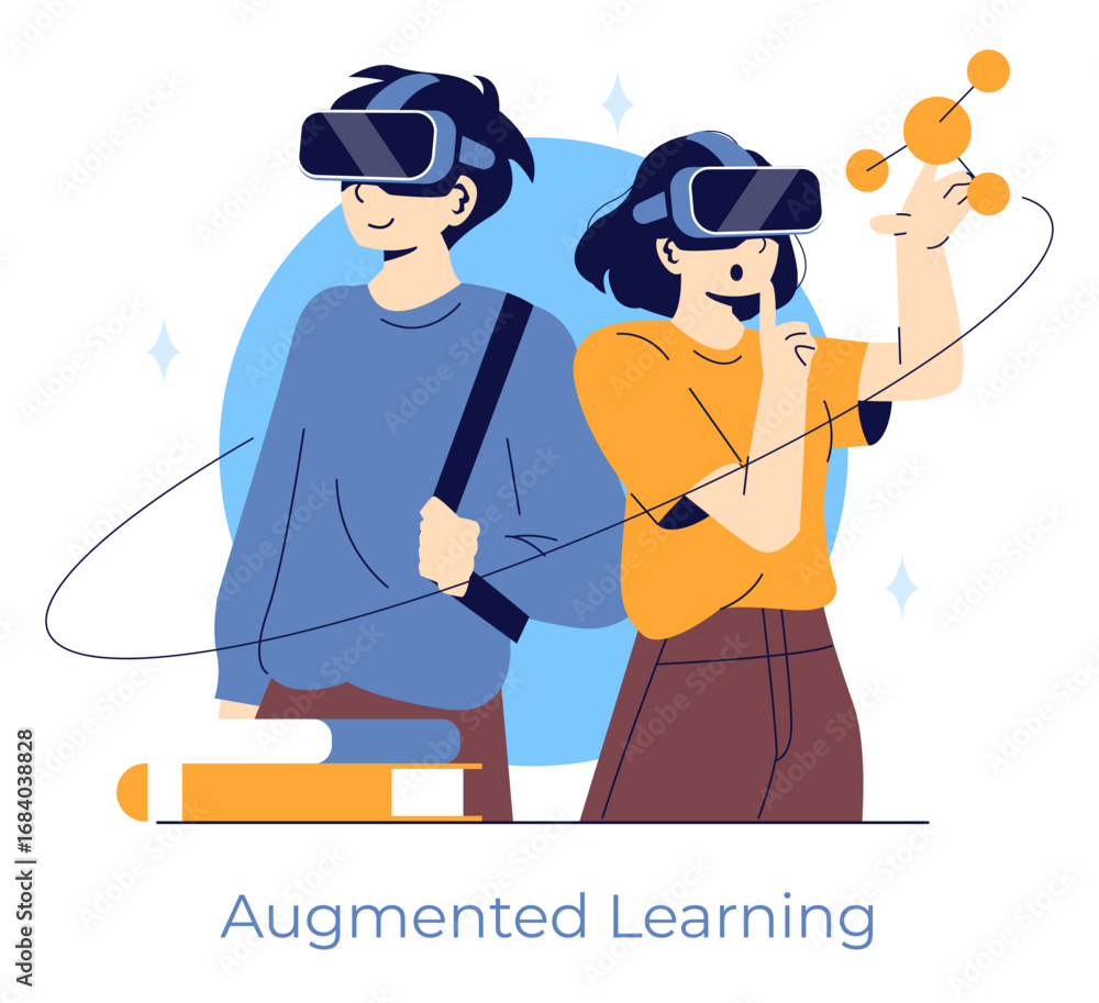 Poster students using vr for interactive augmented learning