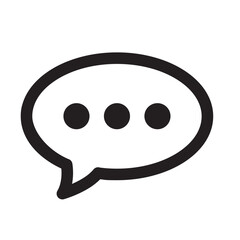 Comment icon isolated on white background