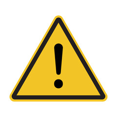 Caution sign. yellow danger warning vector. attention alert symbol. triangle clipart for toxic chemicals beware. vector icon for safety advisory. general caution sign indicate precaution prevention.