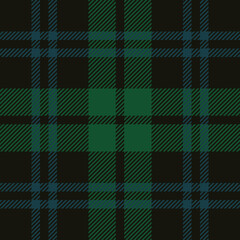 Tartan plaid check seamless pattern. Twill Weave texture. Geometric square fabric print.