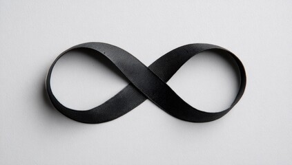 Black infinity symbol