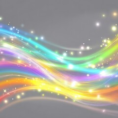 Fototapeta premium Abstract background of swirling, colorful ribbons with sparkling light