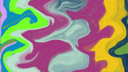 Bright and vivid abstract artwork with interwoven colorful patterns symbolizing creativity, energy, and fluid motion, creating a unique aesthetic ambiance