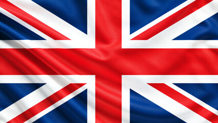 United Kingdom national flag waving in the wind with a smooth elegant look
