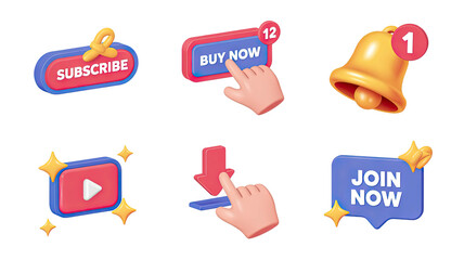 Engaging 3D UI elements for digital engagement drive subscriptions and purchases instantly