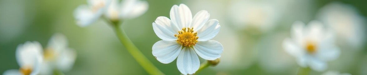 Fototapeta premium Closeup of intricate white gypsophila details , texture, fine, petals