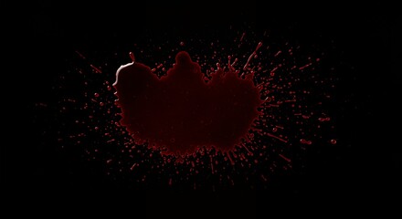 Red burst abstract graphic design