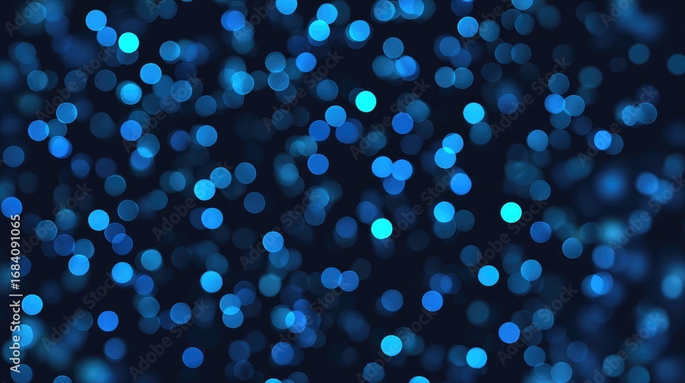 Aufkleber a captivating abstract background featuring vibrant blue bokeh lights, creating a mesmerizing atmosp