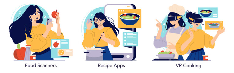 Innovative Cooking with Food Scanners and VR Technology