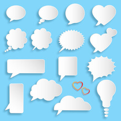 paper speech bubbles