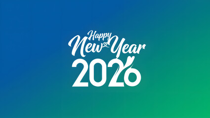 Gradient background with 2026 new year celebration text for festive season and greeting