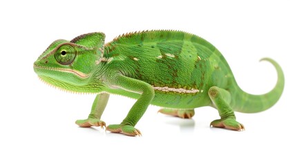 Fototapeta premium Green chameleon profile