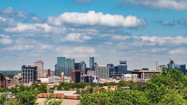 Nashville, Tennessee Skyline Time-lapse 2021