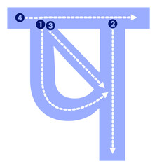 Devanagari Letter ष (ṢA) – Hindi Alphabet