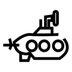 submarine at sea transportation vector