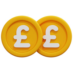 3D Pound Coin Icon