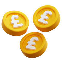 3D Pound Coin Icon
