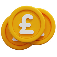 3D Pound Coin Icon