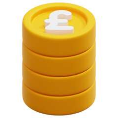 3D Pound Coin Icon