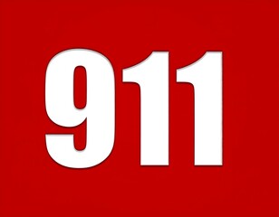 Red emergency number