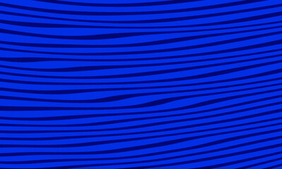 Abstract wavy black and blue stripped  lines
