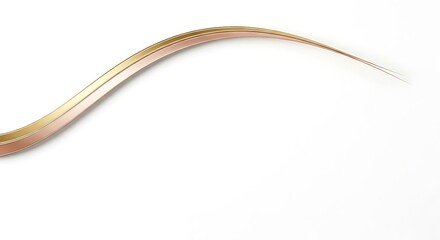 Golden Strand Curve Design Element.