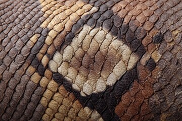 Close-up of mottled snake skin texture