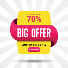 Big Offer Discount Promotion design