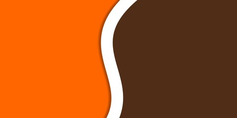 coffee beans background, Minimalist Abstract Background with Brown and Orange Curved Shapes and White Line