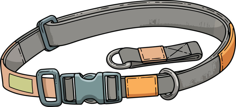 adjustable dog collar with buckle and dring comfortable pet accessory