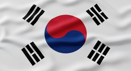 The Striking Design of the South Korean Flag A Symbol of Harmony and Balance with Rich Historical Significance