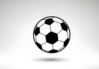 Simple Soccer Ball Graphic Design.