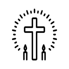 Radiant Christian Cross